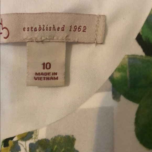 Dress Barn dress floral print green/white - Picture 3 of 6